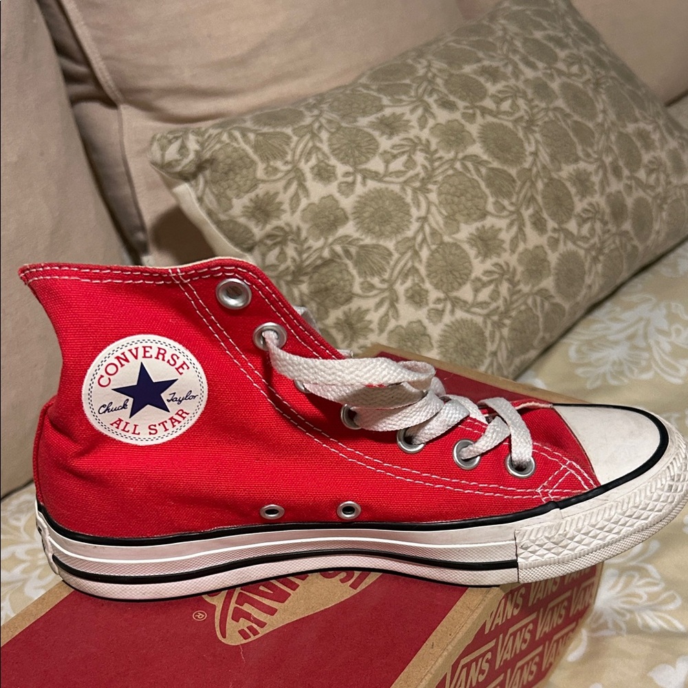 Converse Kids Red High-Top Sneakers